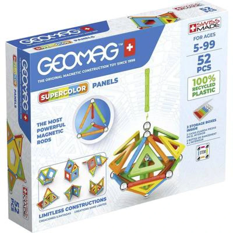 Image of GEOMAG Magnetic Supercolor Panel - 52 Pieces Make Your Own Toys One Size Multi 42973099000
