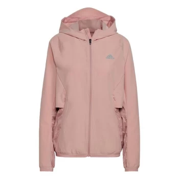 Image of adidas Fast Radically Reflective Run Jacket Womens - Pink