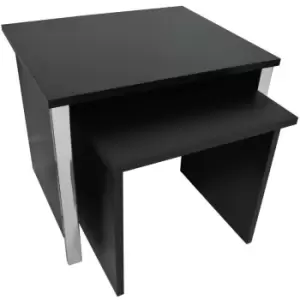 Image of Techstyle Watsons Modern Nest Of Two Tables Black / Chrome