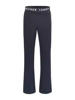 Image of Tommy Hilfiger Girls Branded Rib Pants - Navy, Size Age: 14 Years, Women