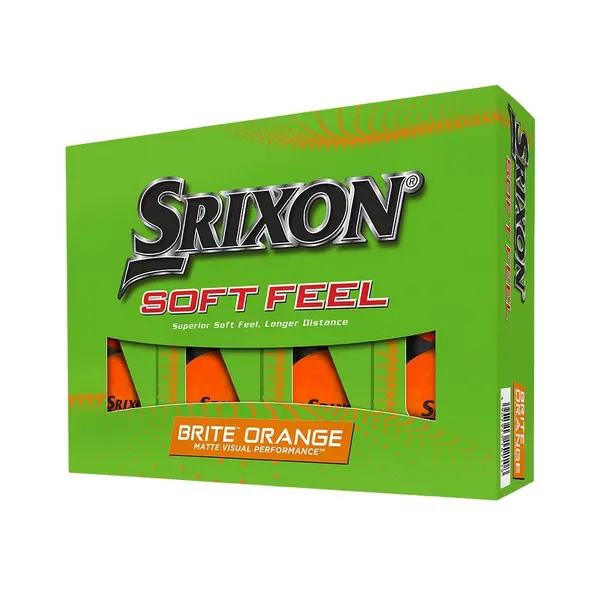 Image of Srixon 2023 Soft Feel 13 Brite Golf Balls - Orange (Doz)