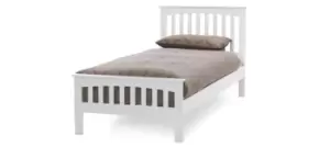 Image of Serene Amelia Hevea 3ft Single Opal White Bed Frame