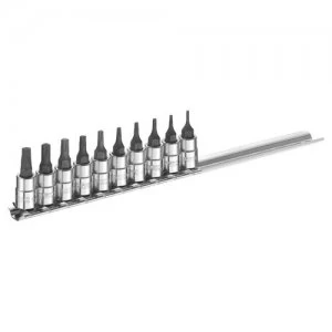 Image of Expert by Facom 10 Piece 1/4" Drive Torx Socket Bit Set Metric 1/4"