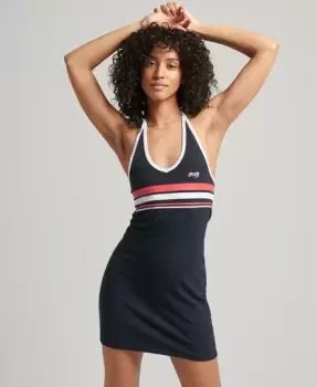 Image of Superdry Vintage Halter Cali Stripe Dress