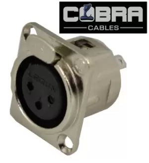 Image of XLR Panel Socket Female 3 Pin