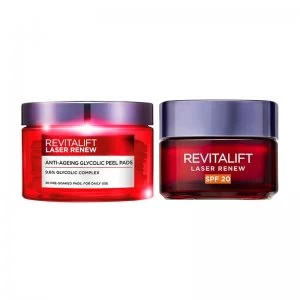 Image of LOreal Paris At Home 2 Piece Anti Ageing Revitalift Peel Ki