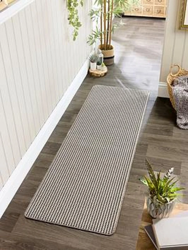 Image of My Mat My Stain Resistant Twist Stripe Natural 67X100 5.02613E+12