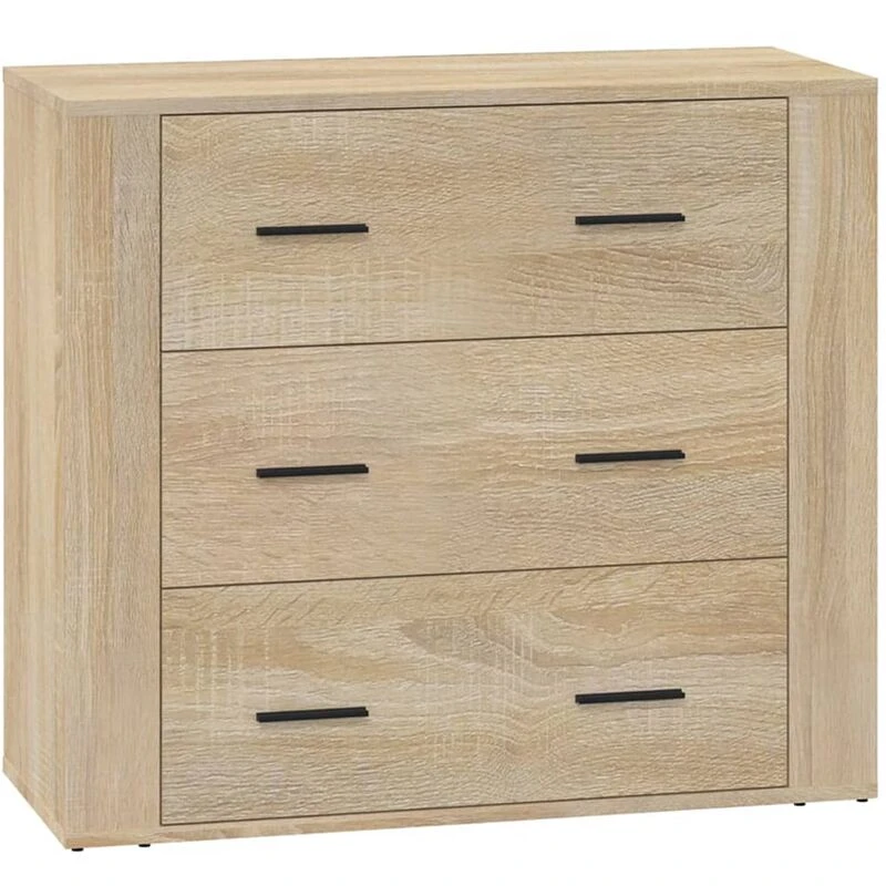 Image of Vidaxl Sideboard Sonoma Oak 80X33X70 Cm Engineered Wood 816579