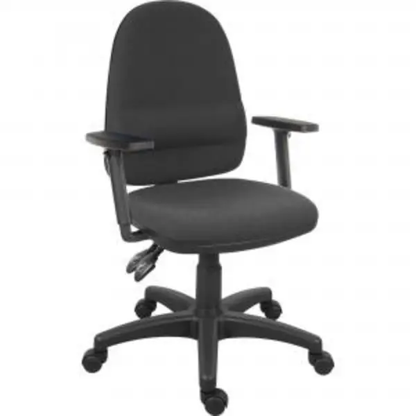 Image of ErgoTwin Fabric Ops Chair Adj Arms BK EXR13180TK