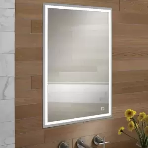 Image of Vanquish 50 Single Door Recessed LED Bathroom Cabinet 730mm h x 530mm w - HIB