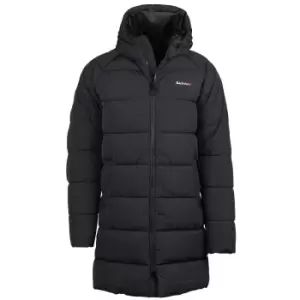 Image of Barbour Mens Farn Baffle Quilted Coat Black Medium
