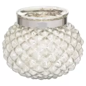 Image of The Lustre Collection Silver Small Combe Candle Holder