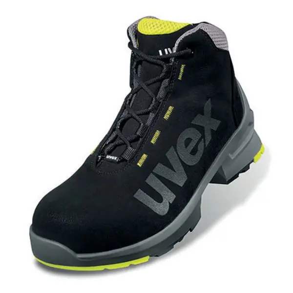 Image of Uvex Uvex 1 Safety S2 Non Metallic Boots 1 Pair Black/Yellow 15 UV8545815