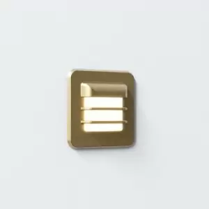 Image of Astro Arran LED Outdoor Square Coastal Wall Light Solid Brass IP65