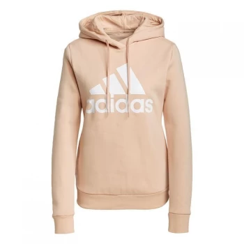 Image of adidas LOUNGEWEAR Essentials Logo Fleece Hoodie Womens - Halo Blush / White