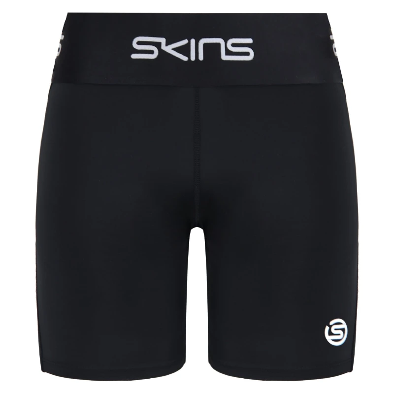Image of Skins Womens Series-1 Black Shorts Size: Medium Black Female M
