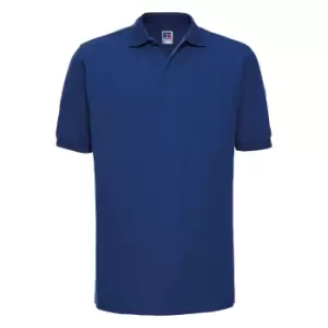 Image of Russell Mens Ripple Collar & Cuff Short Sleeve Polo Shirt (5XL) (Bright Royal)