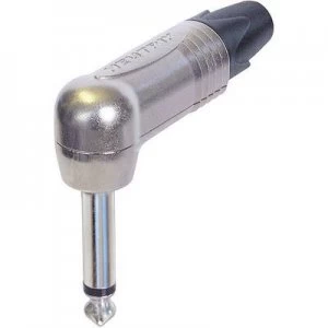 Image of Neutrik NP2RX 6.35mm audio jack Plug, right angle Number of pins: 2 Mono Silver