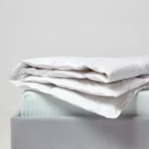 Image of Indulgent Pure Mulberry Silk Blend 4.5 Tog Spring/Summer Duvet, King - White - Homescapes