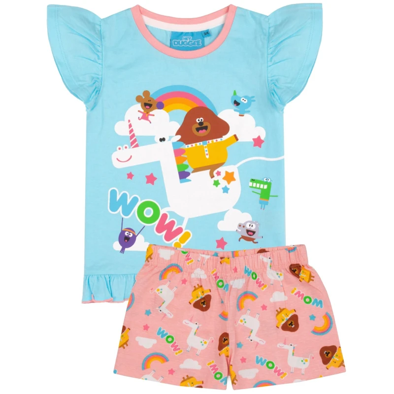 Image of Hey Duggee Short Sleeve Short Leg Pyjama Set Blue female