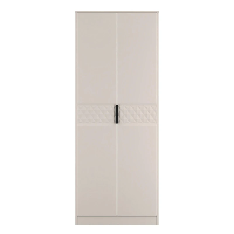 Image of Ready Assembled 2 U Islay Double Wardrobe (Ready Assembled) in Taupe Size: Large Taupe Unisex Large