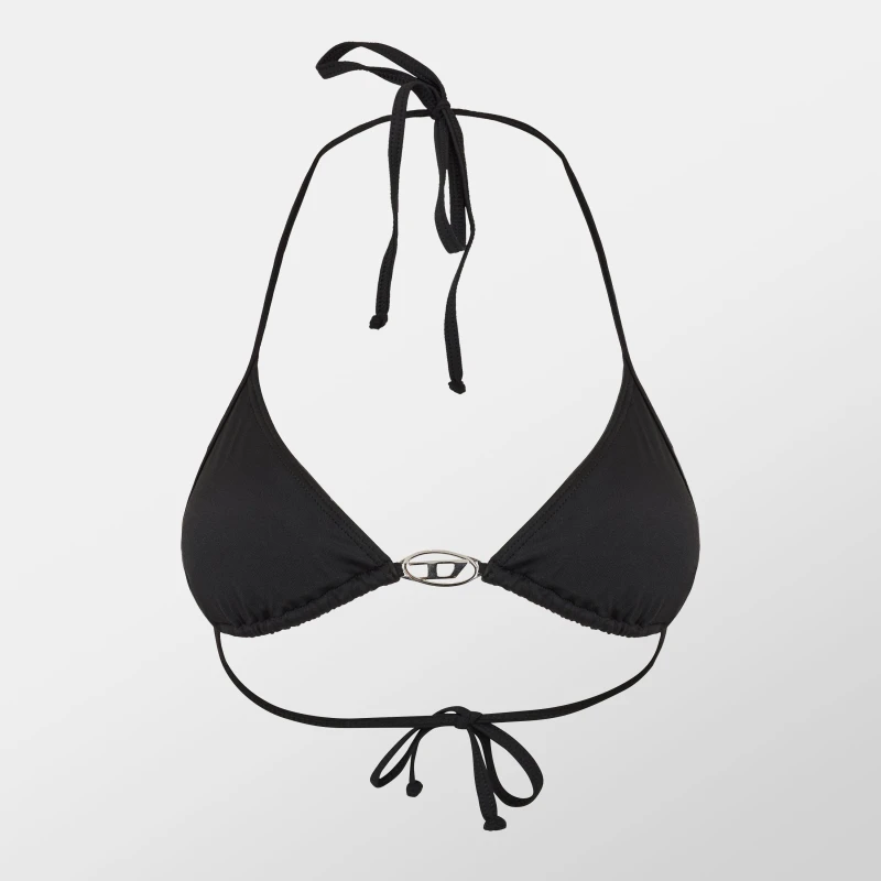 Image of Diesel Womens Triangle Bikini Black female 8