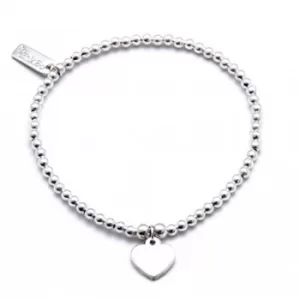 Image of ChloBo Iconic Mini Plain Heart Charm Bracelet SBCC024