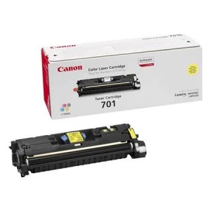 Image of Canon 701 Yellow Laser Toner Ink Cartridge