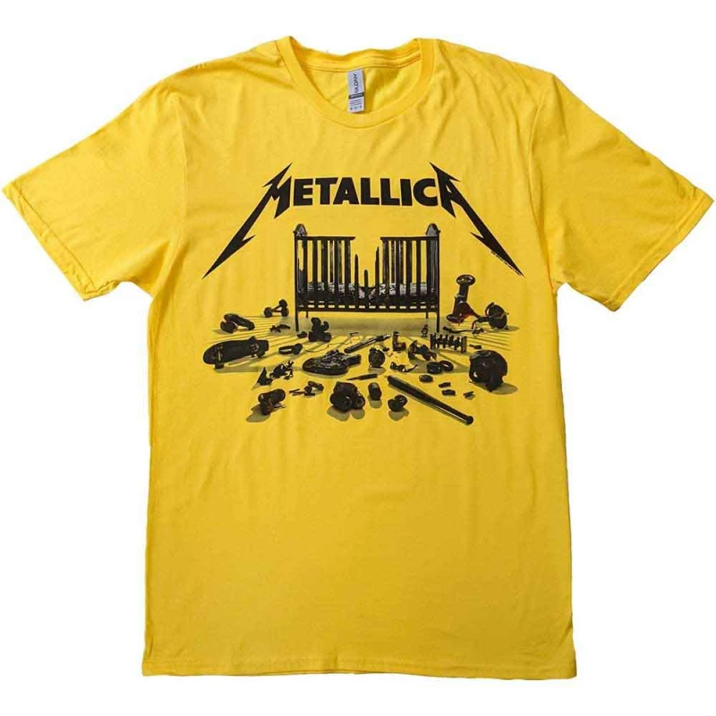 Image of metallica M72 Seasons Simplified CoverT Shirt Yellow unisex