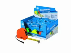 Image of Silverline 273210 Hi-Vis Contour Tape Display Box 18pce 8m x 25mm