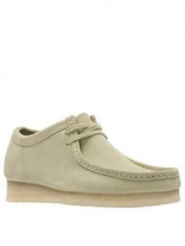 Image of Clarks Originals Suede Wallabee Shoes - Maple