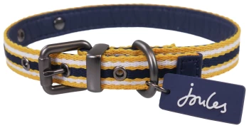 Image of Joules Navy Coastal Dog Collar - Medium