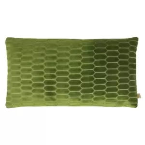 Image of Rialta Geometric Rectangular Cushion Fern, Fern / 30 x 50cm / Polyester Filled