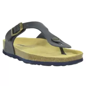 Image of Sanosan Womens/Ladies Geneve Designer Leather Sandals (7 UK) (Black)