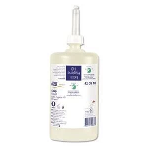 Image of Original Tork 1 Litre Premium Liquid Soap Extra Hygiene HD 1000 Shots Perfumed Pack of 6