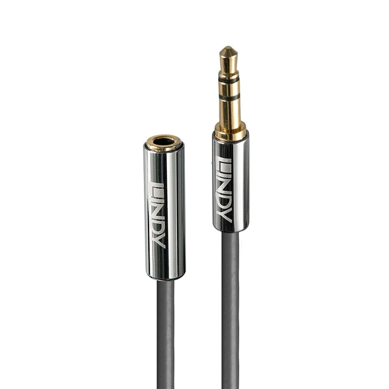 Image of Lindy 5m 3.5mm Extension Audio Cable, Cromo Line