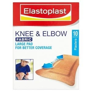 Image of Elastoplast Knee and Elbow Fabric 10 Plasters