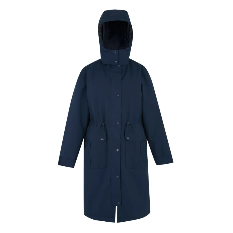 Image of Womens waterproof hooded coat Regatta Yannta Bleu Female 46