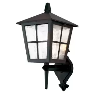 Image of Canterbury 1 Light Outdoor Wall Lantern Light Black IP43, E27