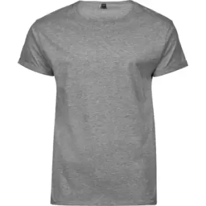 Image of Tee Jays Mens Roll-Up T-Shirt (M) (Heather Grey)