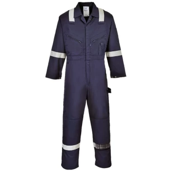 Image of C814NARXL - sz Long XL Iona Cotton Coverall - Navy - Portwest