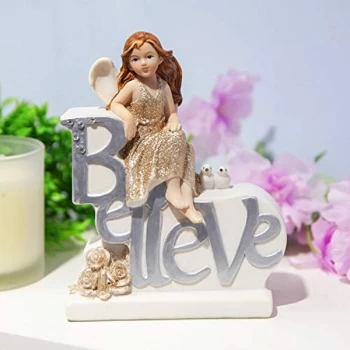 Image of Thoughts Of You Angel Figurine - Believe