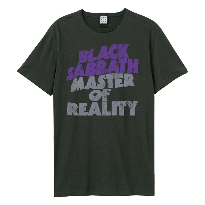 Image of Amplified Amplified Men Master Of Reality Black Sabbath T-Shirt in Charcoal Size: Small Charcoal S Male 5063470014613
