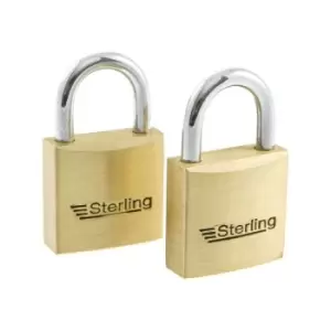 Image of Duo 222 Brass Padlock 30mm Twin Pack - Sterling