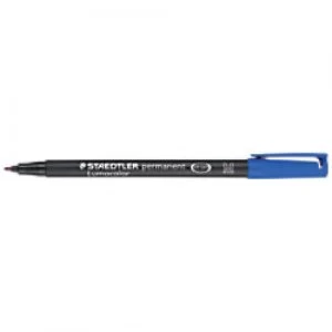 Image of STAEDTLER 317 OHP Marker Medium Round Blue Pack of 10
