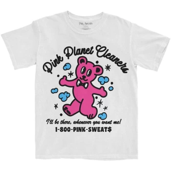 Image of Pink Sweats - Pink Cleaners Unisex Medium T-Shirt - White