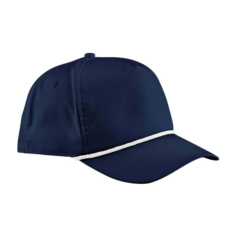 Image of Beechfield Mens Rope Detail Golf Cap in Navy Navy Male One Size