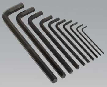 Image of Sealey S0639 Extra-Long Hex Key Set 10pc Metric