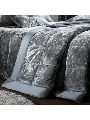 Image of Catherine Lansfield Catherine Lansfield Crushed Velvet 220X220 Bedspread