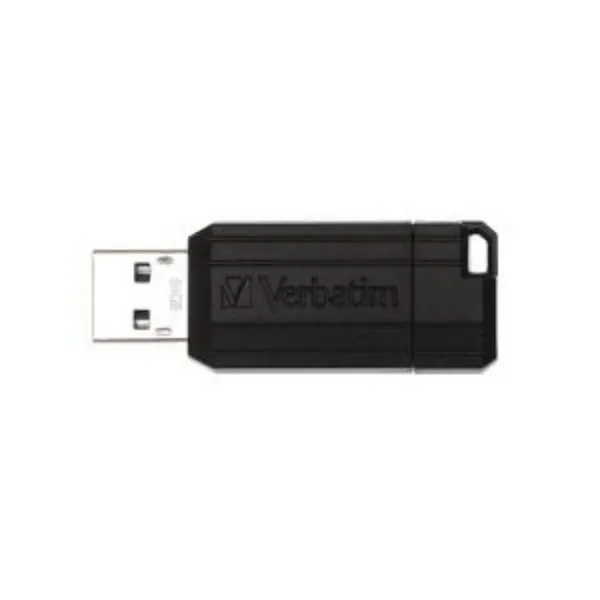 Image of Verbatim PinStripe 49065 USB-A 2.0 Drive 64GB - Black